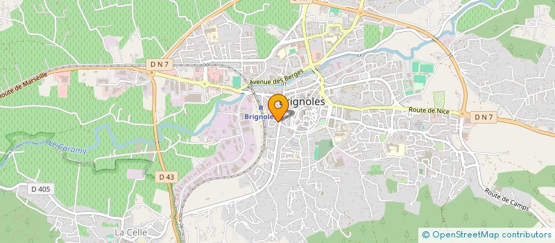 localisation de l'entreprise MONSIEUR OLIVIER LACOFFRETTE à BRIGNOLES