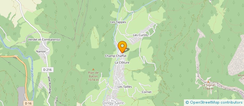 localisation de l'entreprise MONSIEUR OLIVIER LACOMBE  DINGY-SAINT-CLAIR