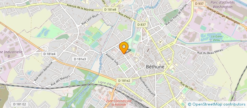 localisation de l'entreprise MONSIEUR OLIVIER LACQUEMENT à BETHUNE