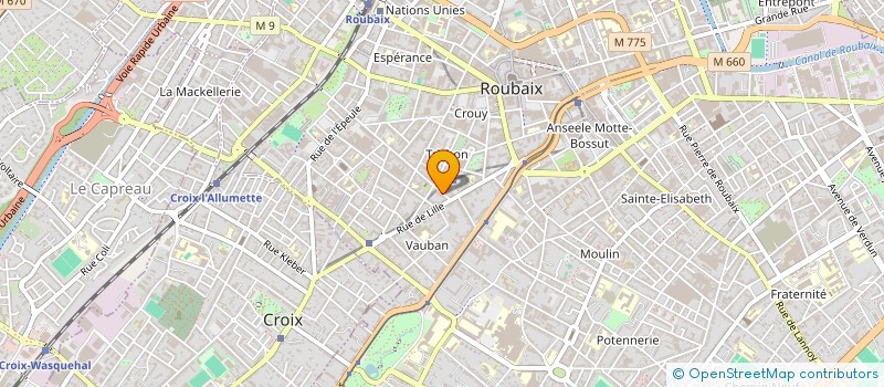 localisation de l'entreprise MONSIEUR OLIVIER LADUREAU à ROUBAIX