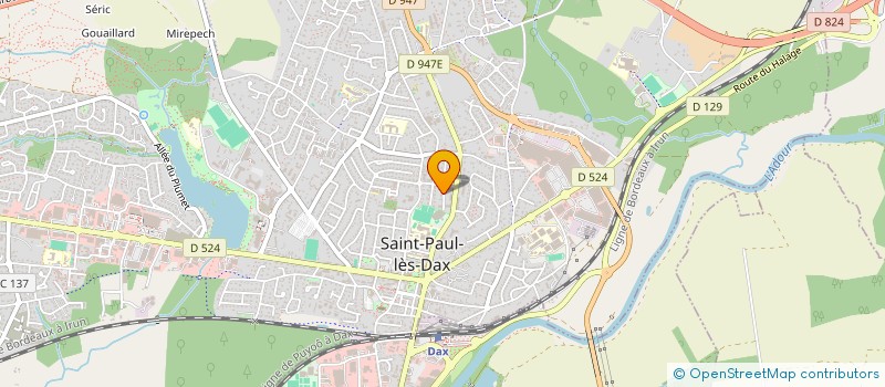 localisation de l'entreprise MONSIEUR OLIVIER LAFFONT  SAINT-PAUL-LES-DAX