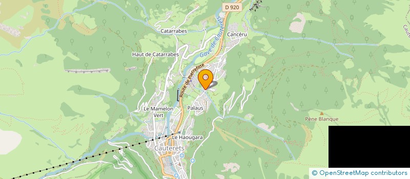 localisation de l'entreprise MONSIEUR OLIVIER LAFITTE TROUQUE  CAUTERETS