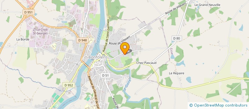 localisation de l'entreprise MONSIEUR OLIVIER LAFONT à CONFOLENS