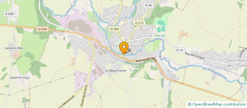 localisation de l'entreprise MONSIEUR OLIVIER LAHANTHE à LA FERTE-GAUCHER