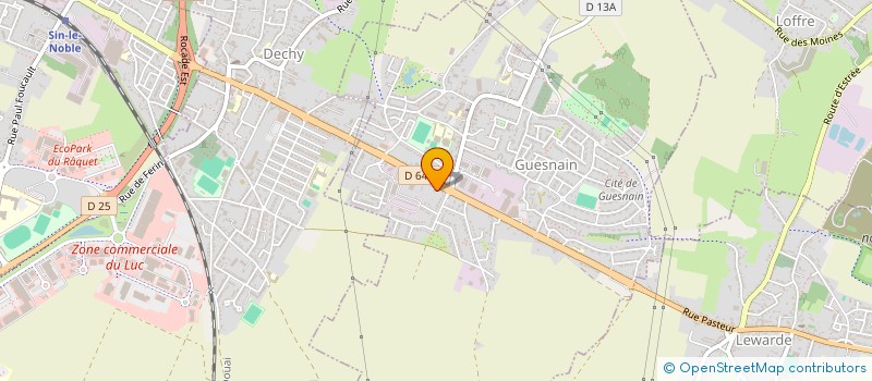 localisation de l'entreprise MONSIEUR OLIVIER LAHAYE  GUESNAIN