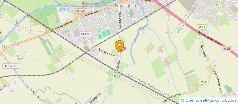 localisation de l'entreprise MONSIEUR OLIVIER LAHOUSSE  ERQUINGHEM-LYS