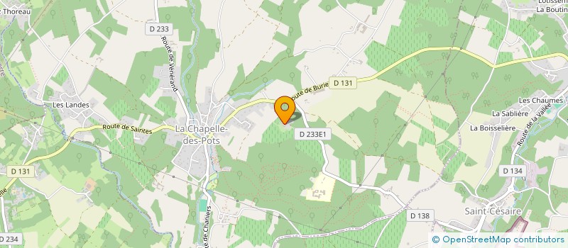 localisation de l'entreprise MONSIEUR OLIVIER LAJOUMARD DE BELLABRE  LA CHAPELLE DES POTS