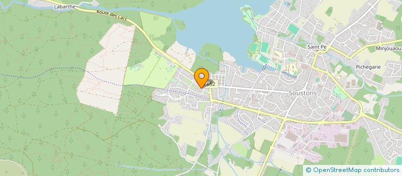 localisation de l'entreprise MONSIEUR OLIVIER LALANNE  SOUSTONS