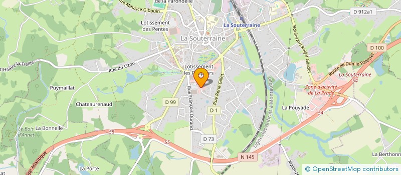 localisation de l'entreprise MONSIEUR OLIVIER LAMARE à LA SOUTERRAINE