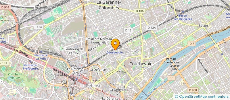 localisation de l'entreprise MONSIEUR OLIVIER LANDREAU  COURBEVOIE