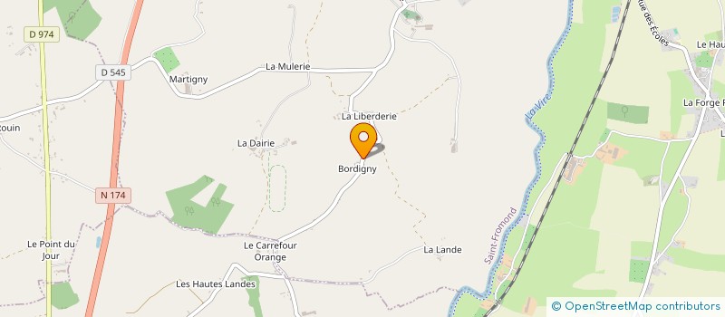 localisation de l'entreprise MONSIEUR OLIVIER LANGEVIN  SAINT-FROMOND