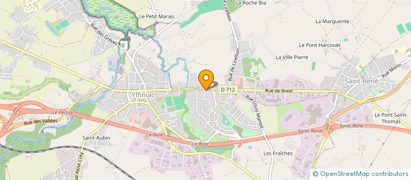 localisation de l'entreprise MONSIEUR OLIVIER LANGLOIS  YFFINIAC