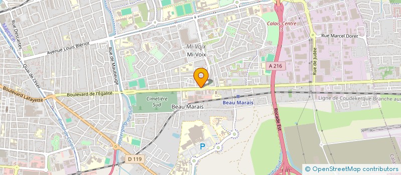 localisation de l'entreprise MONSIEUR OLIVIER LANNEZ  CALAIS