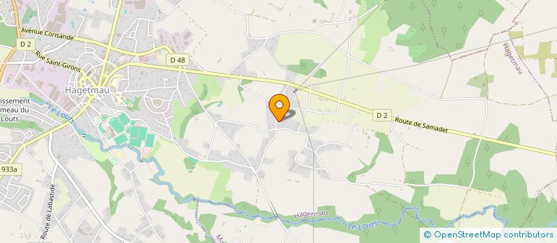 localisation de l'entreprise MONSIEUR OLIVIER LANSAMAN  HAGETMAU