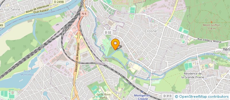 localisation de l'entreprise MONSIEUR OLIVIER LAPOMMERAY  CROSNE