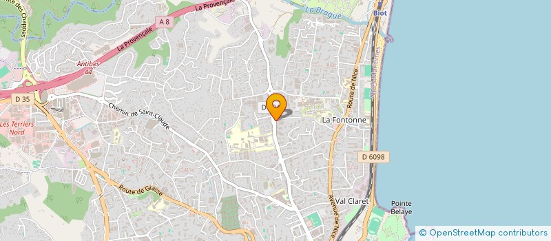 localisation de l'entreprise MONSIEUR OLIVIER LAPRAY à ANTIBES