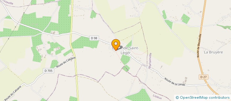 localisation de l'entreprise MONSIEUR OLIVIER LARCHEVEQUE  LA LANDE-SAINT-LEGER