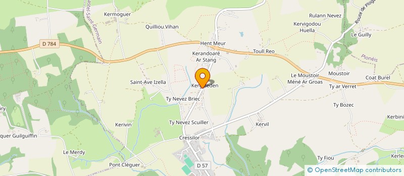 localisation de l'entreprise MONSIEUR OLIVIER LARZUL  PLOGASTEL-SAINT-GERMAIN