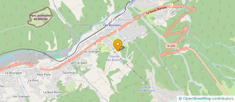 localisation de l'entreprise MONSIEUR OLIVIER LAUGERO  CHAMONIX-MONT-BLANC