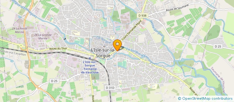 localisation de l'entreprise MONSIEUR OLIVIER LAURENT  L'ISLE-SUR-LA-SORGUE