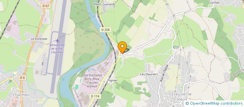 localisation de l'entreprise MONSIEUR OLIVIER LAVRADOR  CREUZIER-LE-VIEUX