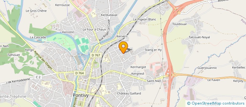 localisation de l'entreprise MONSIEUR OLIVIER LE BAGOUSSE  PONTIVY