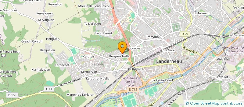 localisation de l'entreprise MONSIEUR OLIVIER LE BEC  LANDERNEAU