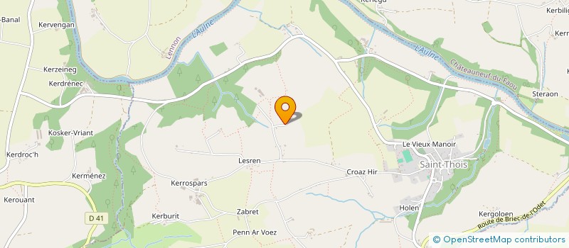 localisation de l'entreprise MONSIEUR OLIVIER LE BRETON  SAINT-THOIS