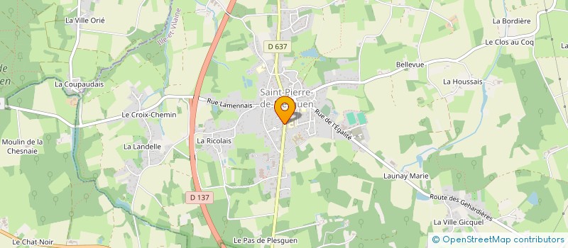 localisation de l'entreprise MONSIEUR OLIVIER LE BRETON  MESNIL-ROC'H