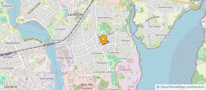 localisation de l'entreprise MONSIEUR OLIVIER LE CARER à LANESTER