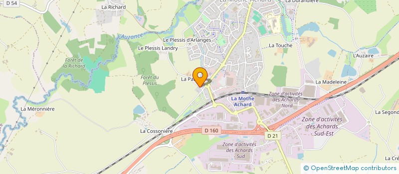 localisation de l'entreprise MONSIEUR OLIVIER LE CLERC  LES ACHARDS