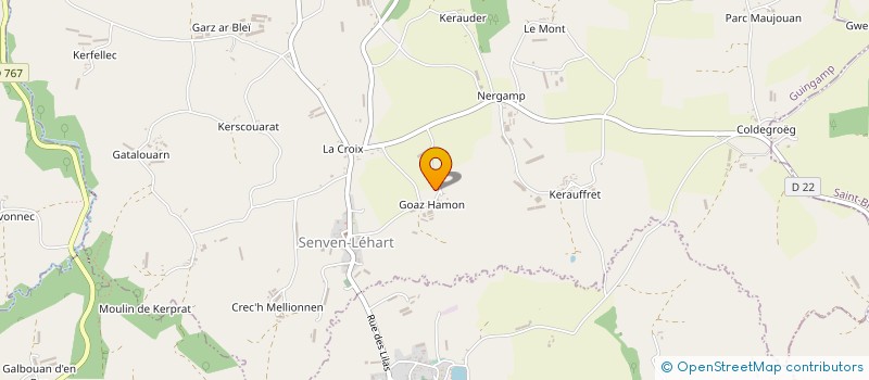 localisation de l'entreprise MONSIEUR OLIVIER LE COQ à SENVEN-LEHART