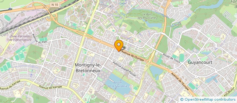 localisation de l'entreprise MONSIEUR OLIVIER LE COQ  MONTIGNY-LE-BRETONNEUX