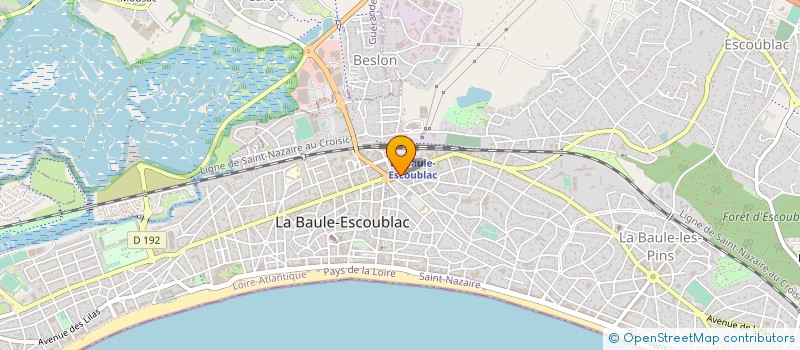 localisation de l'entreprise MONSIEUR OLIVIER LE FAOU à LA BAULE-ESCOUBLAC