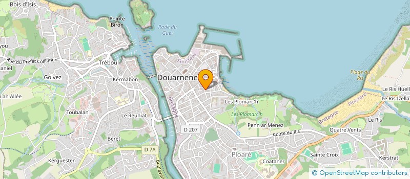 localisation de l'entreprise MONSIEUR OLIVIER LE FERRAND à DOUARNENEZ