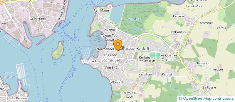 localisation de l'entreprise MONSIEUR OLIVIER LE GAL  LOCMIQUELIC