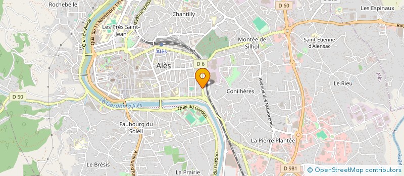 localisation de l'entreprise MONSIEUR OLIVIER LE GALL  ALES