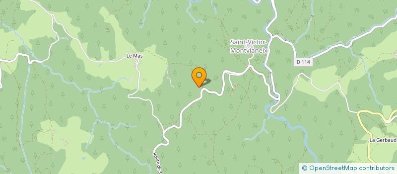 localisation de l'entreprise MONSIEUR OLIVIER LE GALL  SAINT-VICTOR-MONTVIANEIX