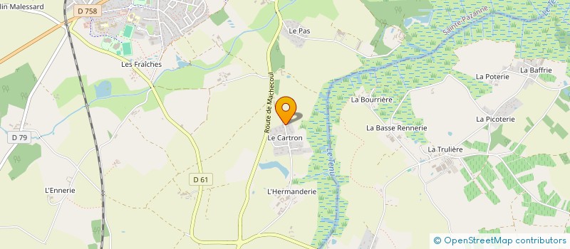 localisation de l'entreprise MONSIEUR OLIVIER LE GRIGNOU  SAINTE-PAZANNE