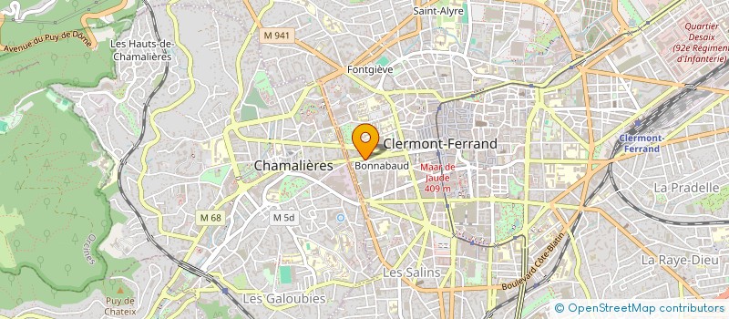 localisation de l'entreprise MONSIEUR OLIVIER LE MAITRE  CLERMONT-FERRAND