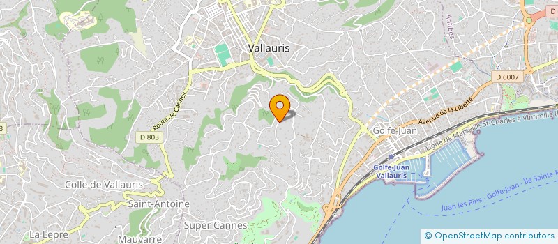 localisation de l'entreprise MONSIEUR OLIVIER LE PENRU à VALLAURIS