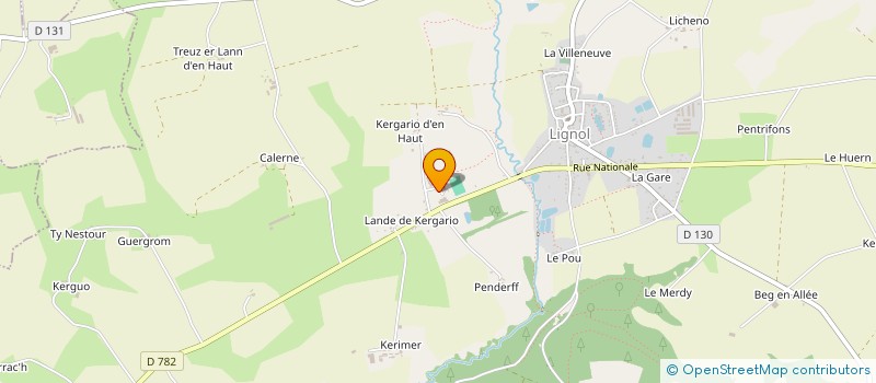 localisation de l'entreprise MONSIEUR OLIVIER LE QUERE  GUEMENE-SUR-SCORFF