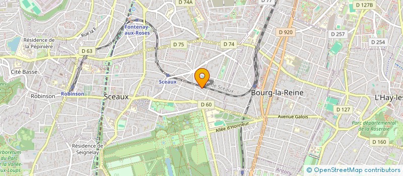 localisation de l'entreprise MONSIEUR OLIVIER LE THIEC  SCEAUX