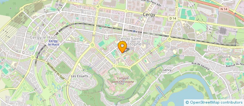 localisation de l'entreprise MONSIEUR OLIVIER LEAU  CERGY