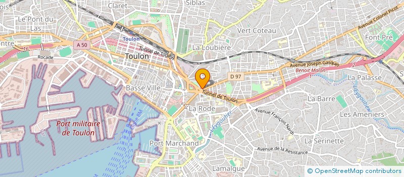 localisation de l'entreprise MONSIEUR OLIVIER LEBESSOU à TOULON
