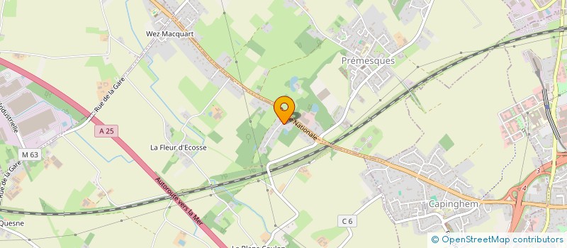 localisation de l'entreprise MONSIEUR OLIVIER LEBEURRE  ENNETIERES-EN-WEPPES