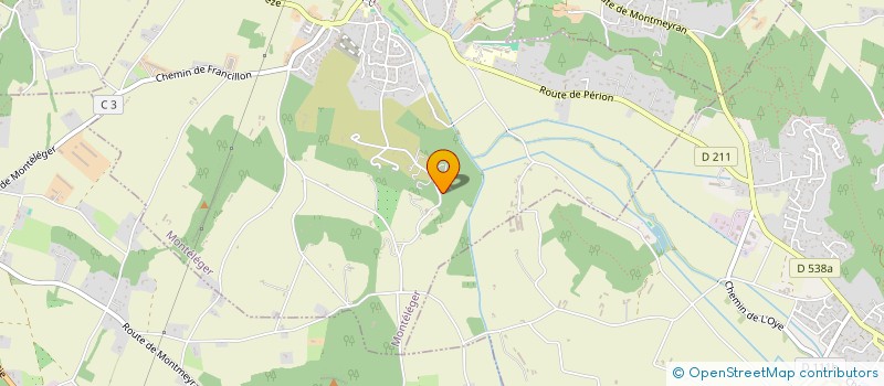 localisation de l'entreprise MONSIEUR OLIVIER LEBOURGEOIS  MONTELEGER