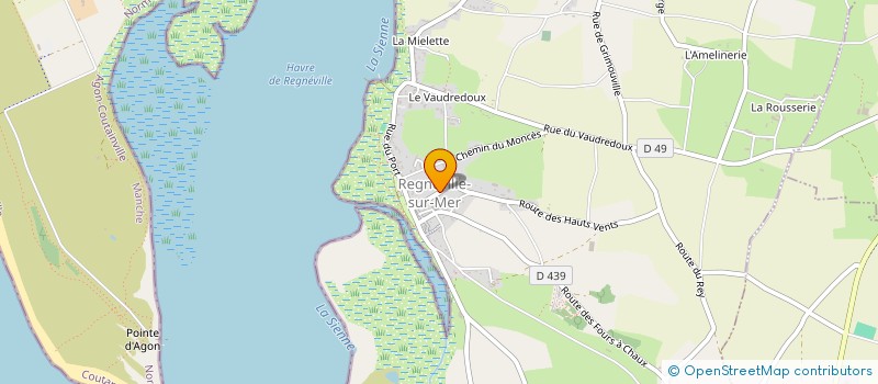 localisation de l'entreprise MONSIEUR OLIVIER LEBRET  REGNEVILLE-SUR-MER