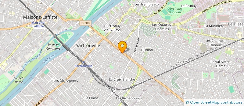 localisation de l'entreprise MONSIEUR OLIVIER LEBRUN à SARTROUVILLE