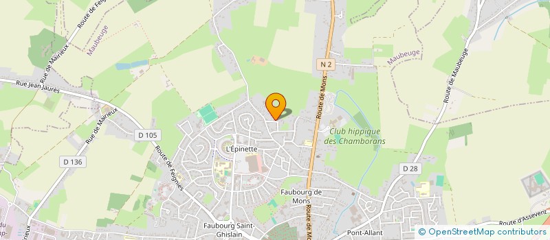 localisation de l'entreprise MONSIEUR OLIVIER LEBRUN  MAUBEUGE
